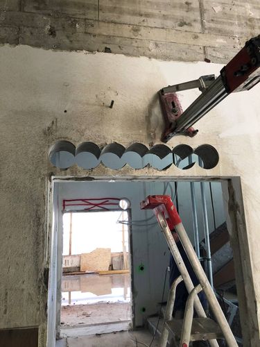 Kernbohrung und Betonschneiden für Fundamentarbeiten